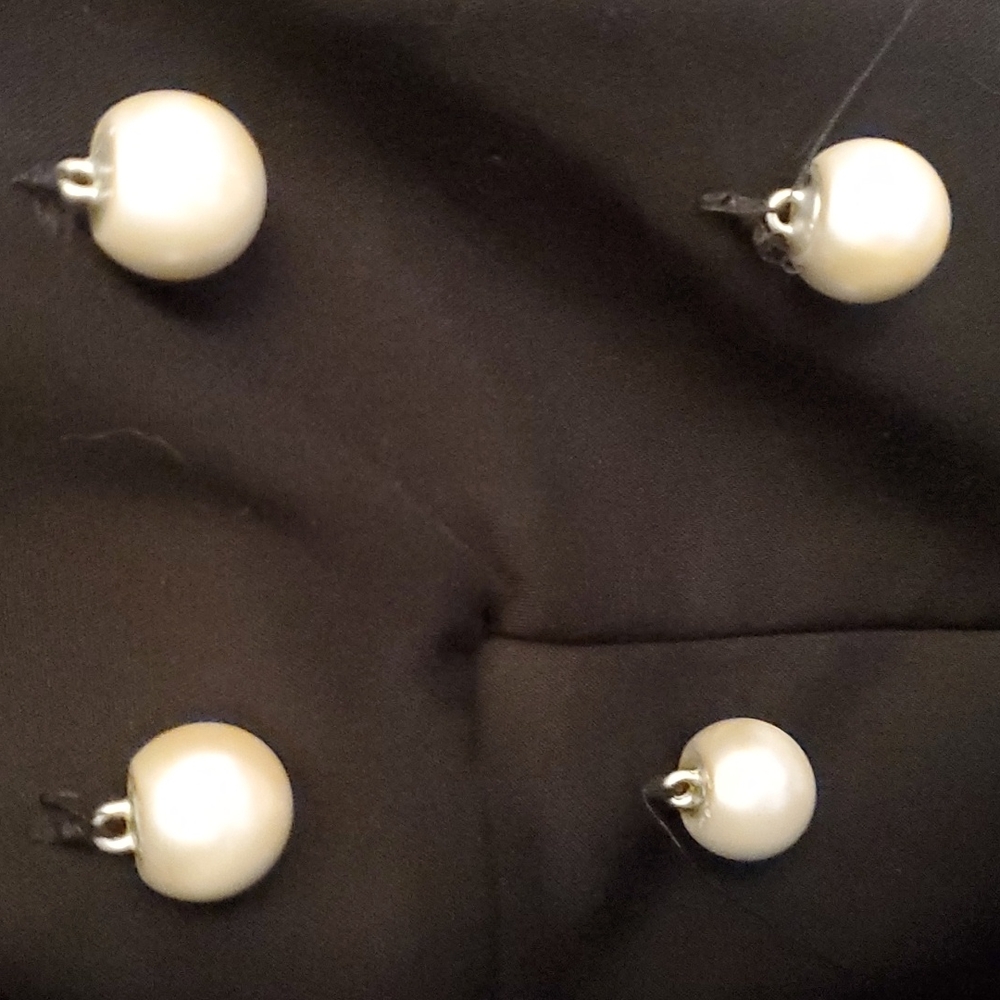 Zara Basic Collection Black Double-Breasted Jumps… - image 5